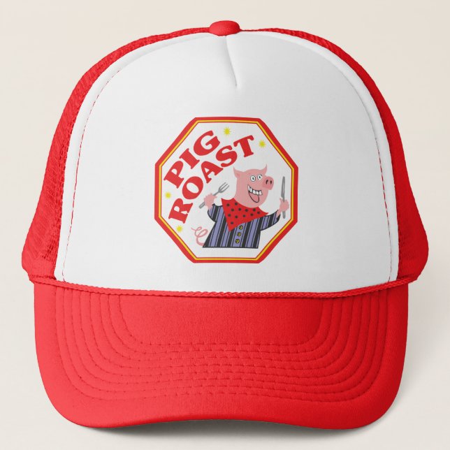 Pig Roast Trucker Hat (Front)