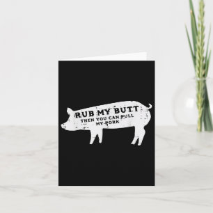 Pig Rub You Can Pull My Pork Bbq Barbecue Grill Wo Card