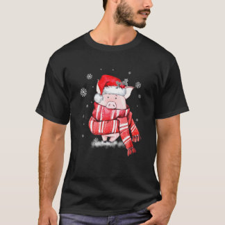 Pig Santa Christmas Animal Farm Lovers Farmer Ugly T-Shirt