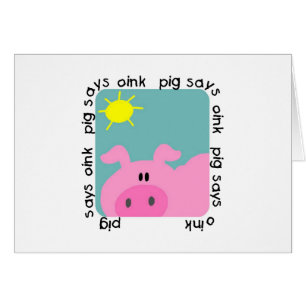 Pig Says Oink Tshirts and Gifts