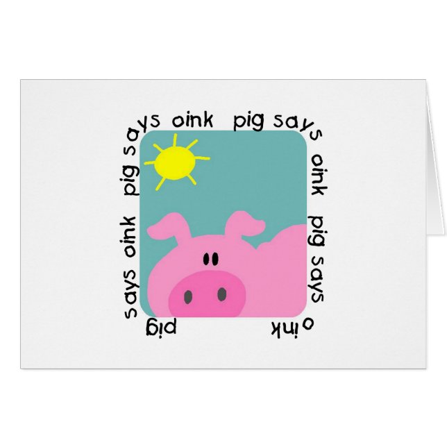 Pig Says Oink Tshirts and Gifts (Front Horizontal)