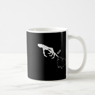 Pig Scary Skeleton Hand Boop Funny Spooky Hallowee Coffee Mug