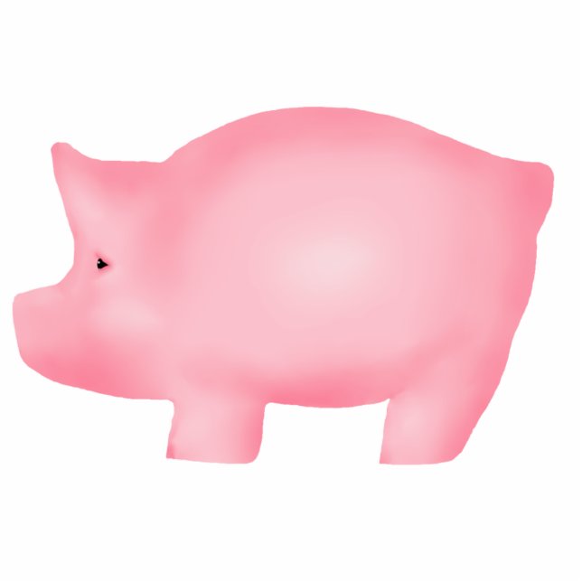 Pig Shaped Art Sculpture Magnet Photo Sculpture Magnet (Front)