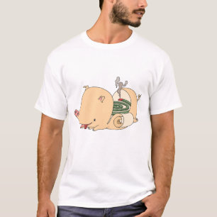 Pig-shaped mosquito coil. T-Shirt