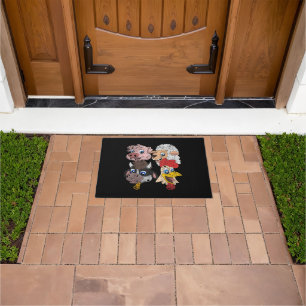 Pig Sheep Cow Chicken Kids Toddlers Funny Farm Squ Doormat