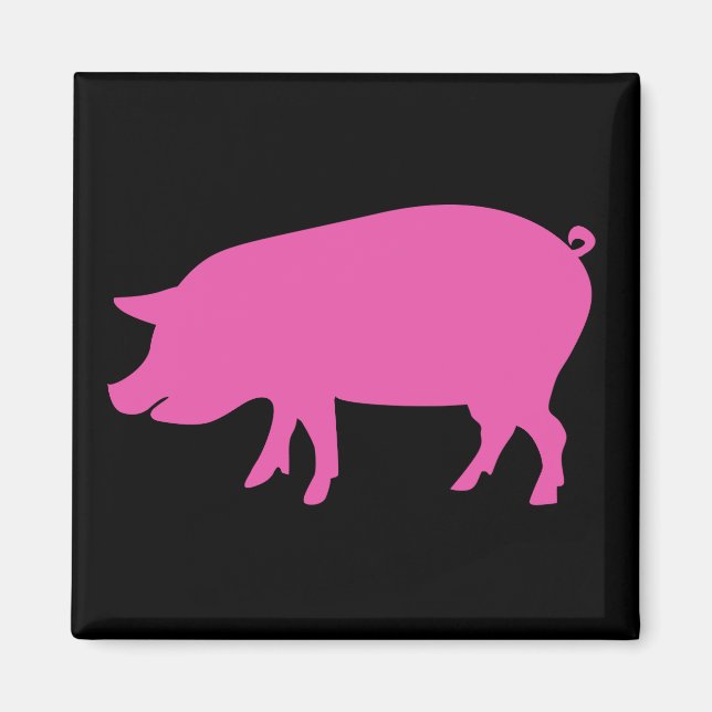 Pig Silhouette Magnet (Front)