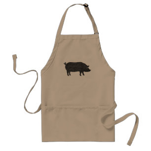 Pig Silhouette Standard Apron