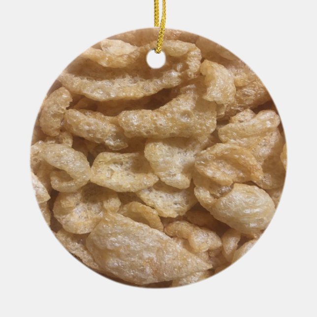 Pig Skins Ceramic Tree Decoration (Front)