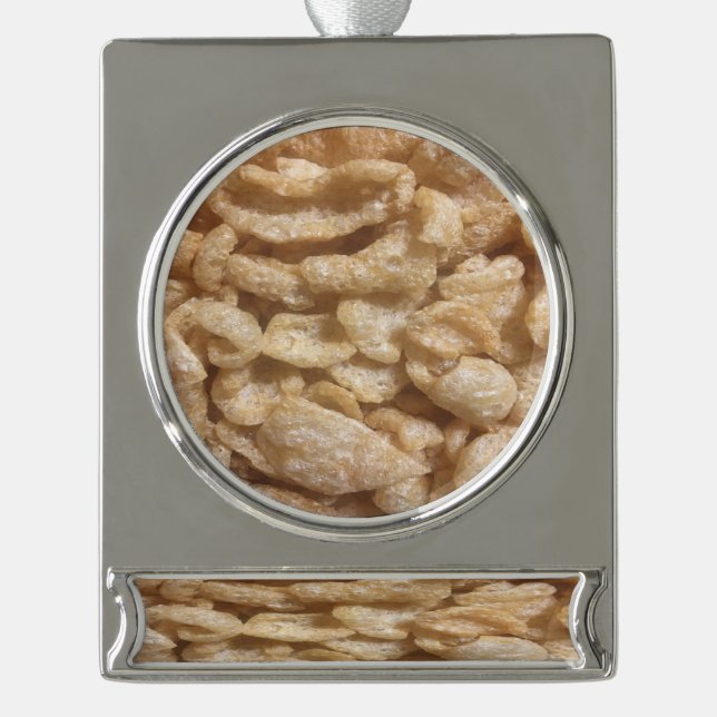 Pig Skins Silver Plated Banner Ornament (Front)