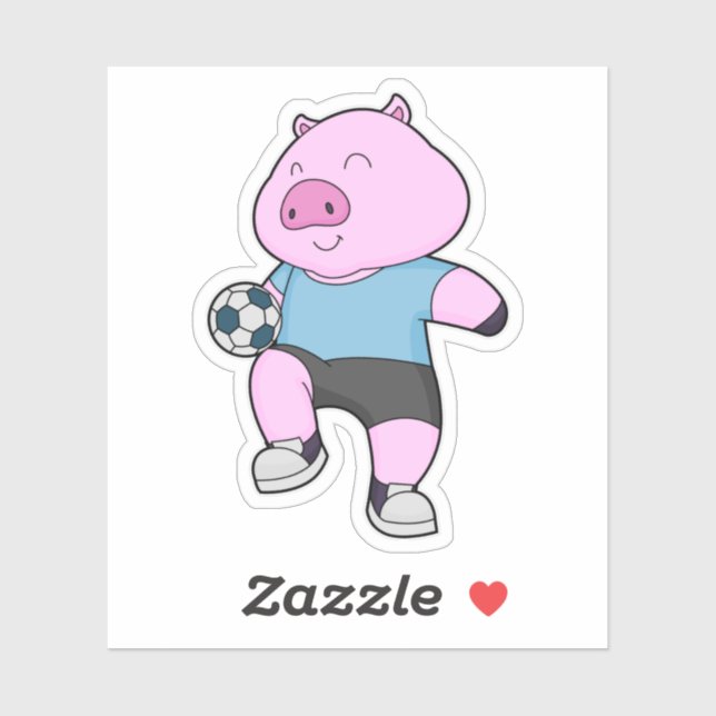 Pig Soccer player Soccer (Sheet)
