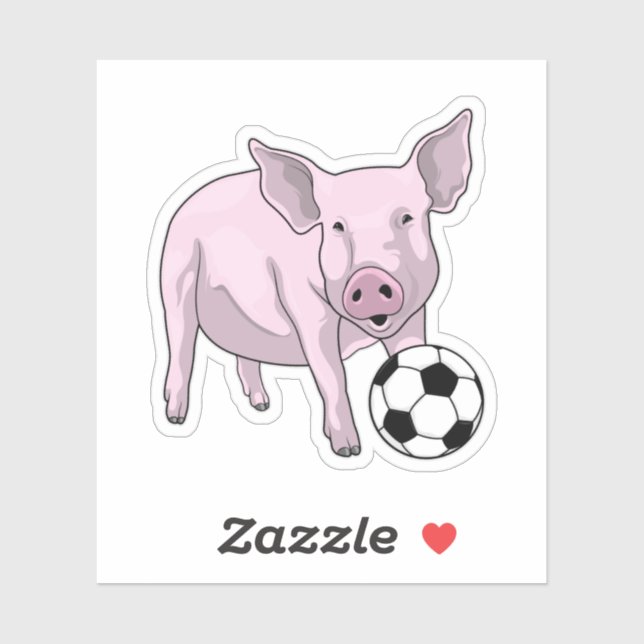 Pig Soccer player Soccer (Sheet)