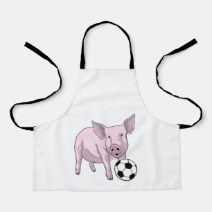 Pig Soccer player Soccer Apron