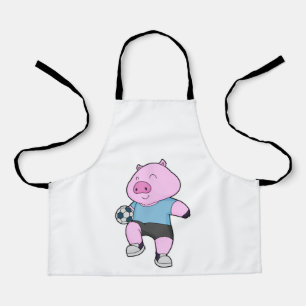 Pig Soccer player Soccer Apron