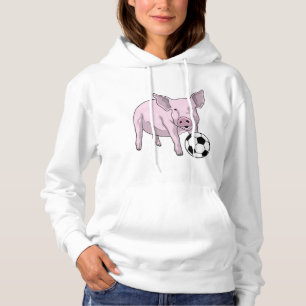 Pig Soccer player Soccer Hoodie