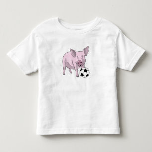 Pig Soccer player Soccer Toddler T-Shirt