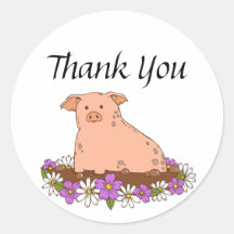 Pig Sticker or Label