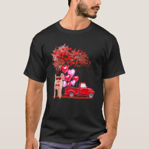 Pig Sunglasses Hearts Tree Pickup Truck Farmer Co T-Shirt