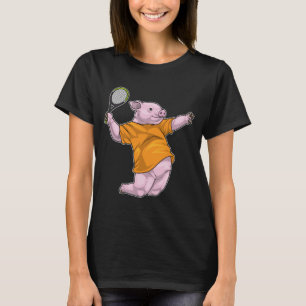 Pig Tennis Tennis racket T-Shirt