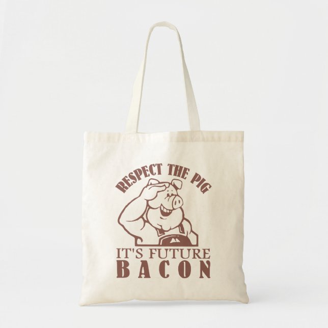 PIG TO BACON bag - choose style, colour (Front)
