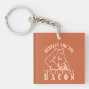 PIG TO BACON custom colour key chain