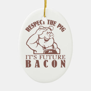 PIG TO BACON custom colour ornament