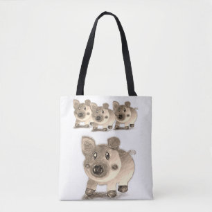 Pig tote bag