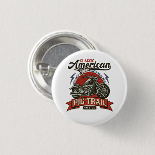 Pig Trail Scenic Byway arkansas motorcycle gifts 3 Cm Round Badge