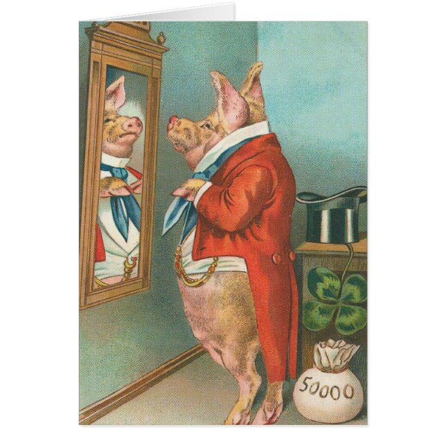 Pig Tying His Cravat (Front)