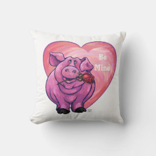 Pig Valentine's Day Cushion