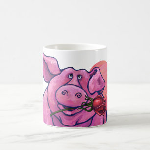 Pig Valentine's Day Magic Mug