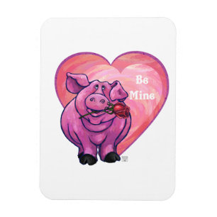 Pig Valentine's Day Magnet