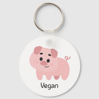 Pig Vegan Key Ring