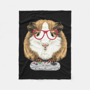 Pig Video Game Wildlife Animal Guinea Pig Gamers 1 Fleece Blanket