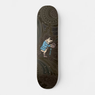 Pig Wearing Jacket Formal Antique Skateboard
