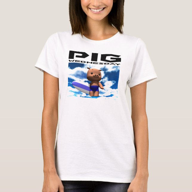 Pig Wednesday - The blue sky T-Shirt (Front)