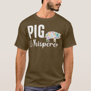 Pig whisperer Farmer t shirt and Funny BBQ Piggy L