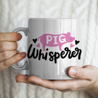 Pig Whisperer funny pig mug