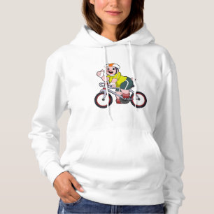 Pig with Bicycle & Helmet Hoodie