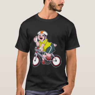 Pig with Bicycle & Helmet T-Shirt