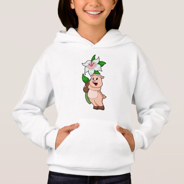 Pig with Flower Lily (Front)