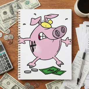Pig With Money Spiral Planner