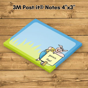Pig with Sign Post-it Notes