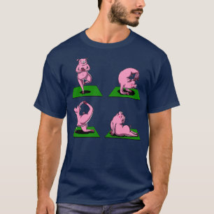 Pig Yoga Workout Poses T-Shirt