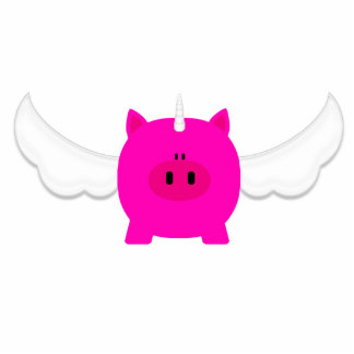 Pigacorn Keychain Photo Sculpture Key Ring