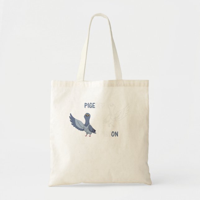 Pigeoff Pigeon funny Tote Bag (Front)