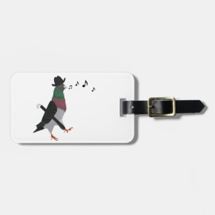 Pigeon About Town  Luggage Tag