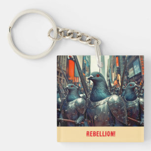 Pigeon Army Key Ring
