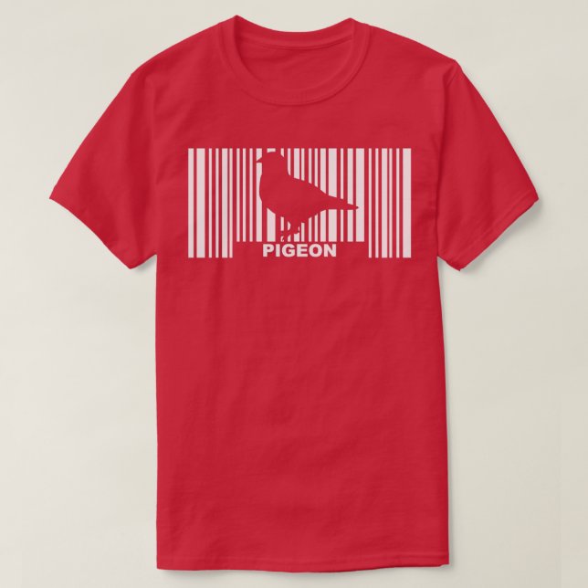 Pigeon Barcode T-Shirt (Design Front)