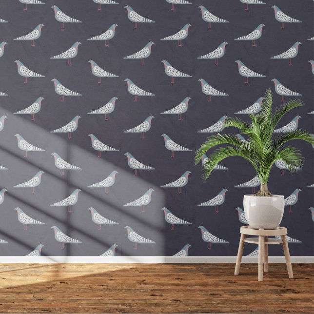 Pigeon Bird Dark Wallpaper (Pigeon bird themed wallpaper)