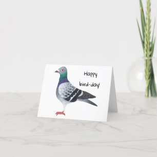 Pigeon Birthday Card
